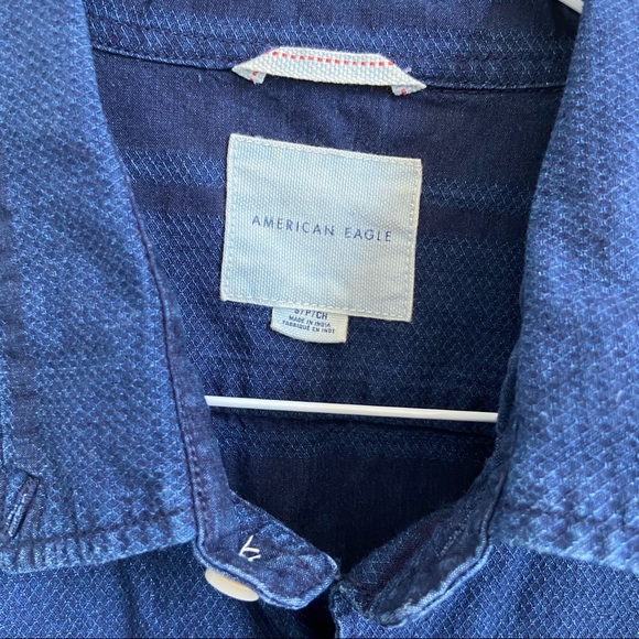 American Eagle Blue Small Shirt - Picture 2 of 3